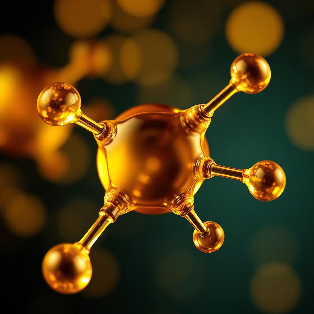 Omega-7 棕櫚油酸分子結構視覺化